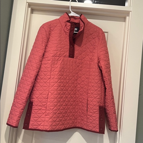 Lands' End Quilted Coral Jacket, LT - Picture 1 of 11